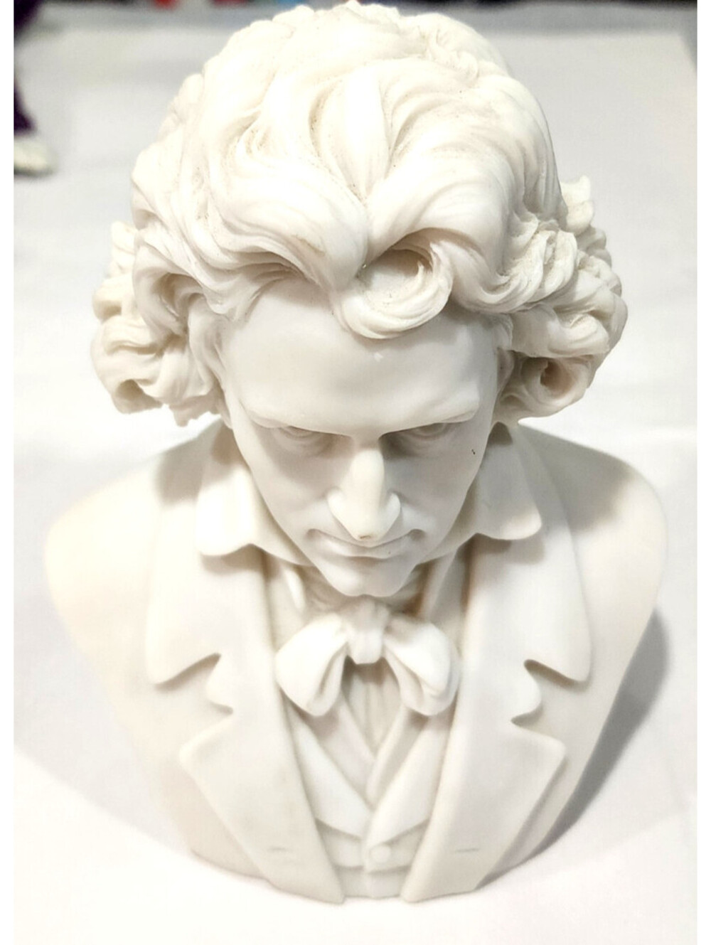 Veronese Design Ludwig Van Beethoven Bust Statue Classical Composer White Resin